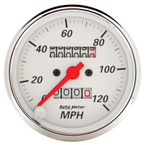 Hastighetsmätare 3 1/8'' 120MPH (Mekanisk) ARCTIC Vit